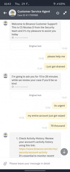 Медлительность техподдержки Binance стоила криптотрейдеру десятков тысяч долларов. Что произошло?