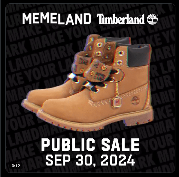 
Web3-студия Memeland и Timberland выпустят ботинки для криптоинвесторов                